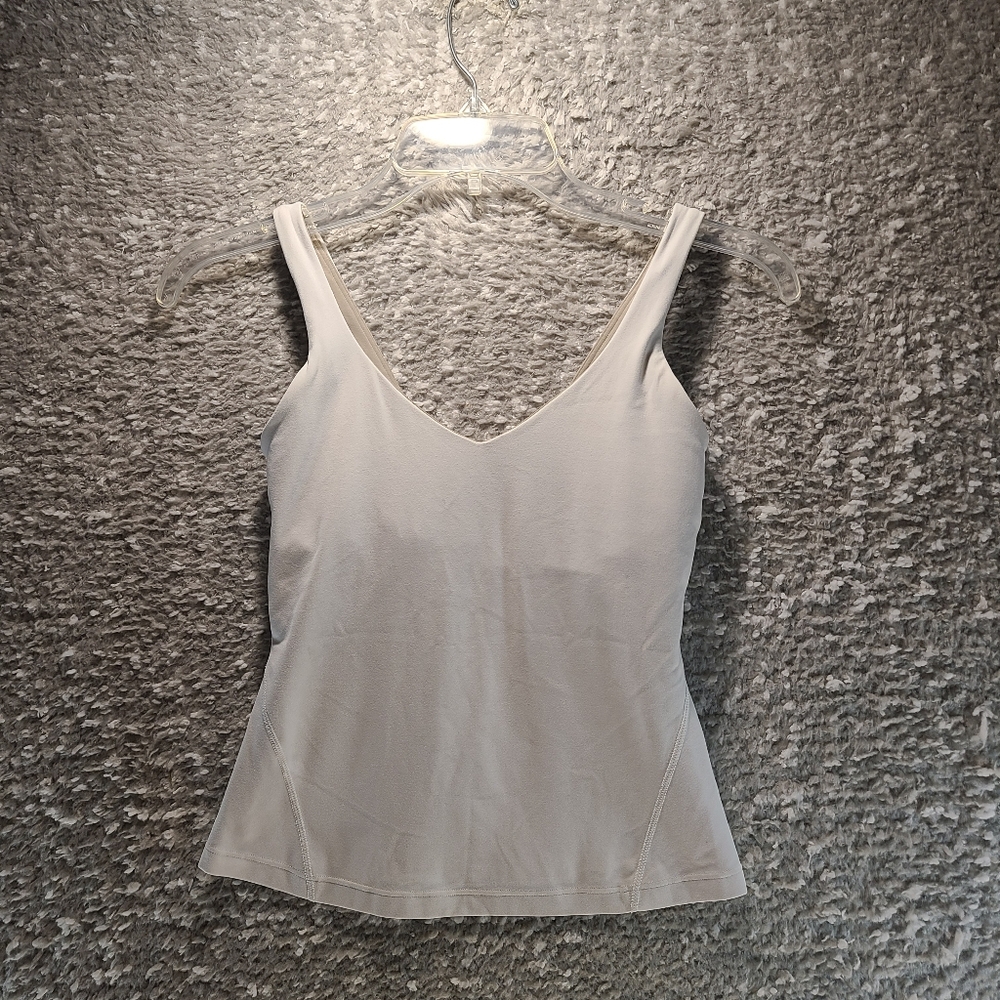 Lululemon Align Tank Top Light Support, A/B Cup Size 2 White Built In Bra